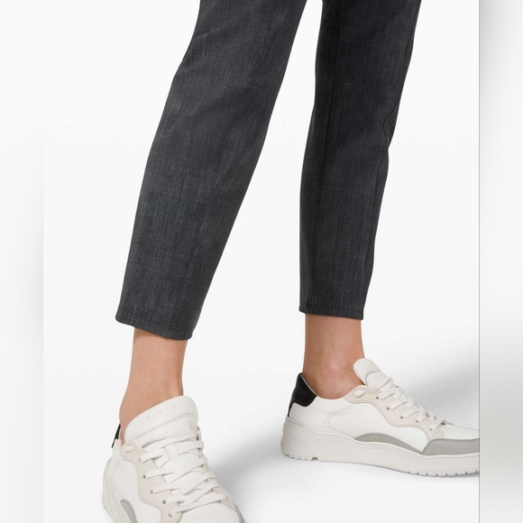 Lululemon Here to There High-Rise Crop in Crosshatch Texture Black Multi / Black - Picture 4 of 13